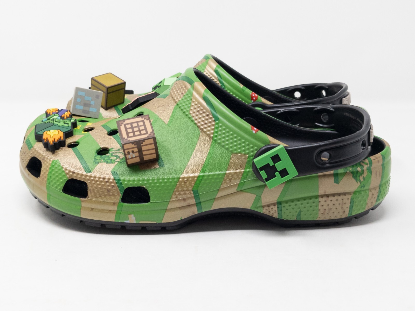 Sz M 6 / W 8 Crocs x Minecraft Elevated Clog Green Brown 208472-90H for ...