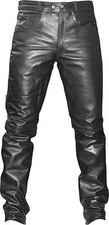 Lederhose, Lederjeans schwarz