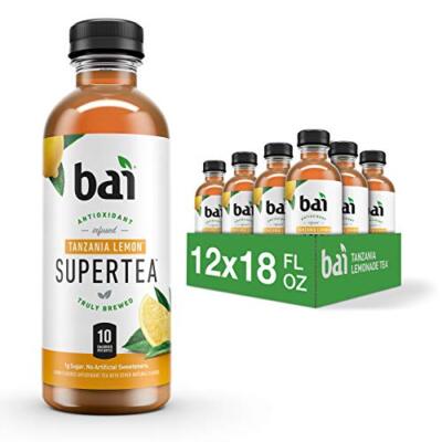 Bai Iced Tea Tanzania Lemon Antioxidant Infused Supertea Crafted with Real Te...