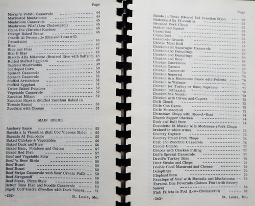 St Louis MO Bocce Ball club community cookbook Italian American recipes 1977 1E - Picture 9 of 13
