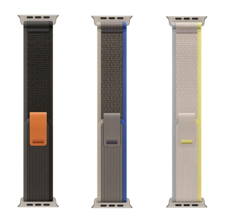 Genuine Apple Watch Ultra Trail Loop Band Strap 49mm 46mm 45mm Natural Titanium - Image 3 of 4