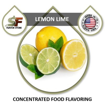 Lemon Lime Food Flavor Drops Flavoring Concentrate - 1oz/30ml - SageFox - FL093
