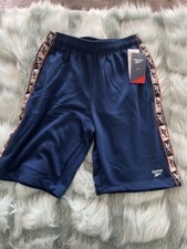 Reebok Big Boy's Woven Tape Trim FT Shorts 59989R88 Holiday SALE NEW w TAGS