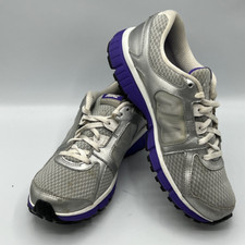 Nike Girls Dual Fusion ST3 Sneaker 456970-006 Athletic Silver Running Mesh 6M