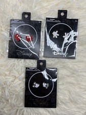 Disney Kids Girls New 3 Pair Of Earrings Mickey Classic