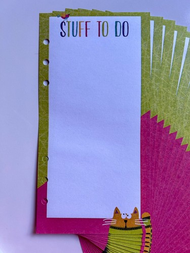 Filofax A5 Organiser Planner Note Inserts - Stuff To Do - 20 Pages -Free UK P&P - Picture 2 of 4