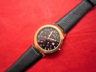 Swiss Made Helveco H02-1 Rose Gold Wristwatch Leather Strap Deployment Clasp Gem