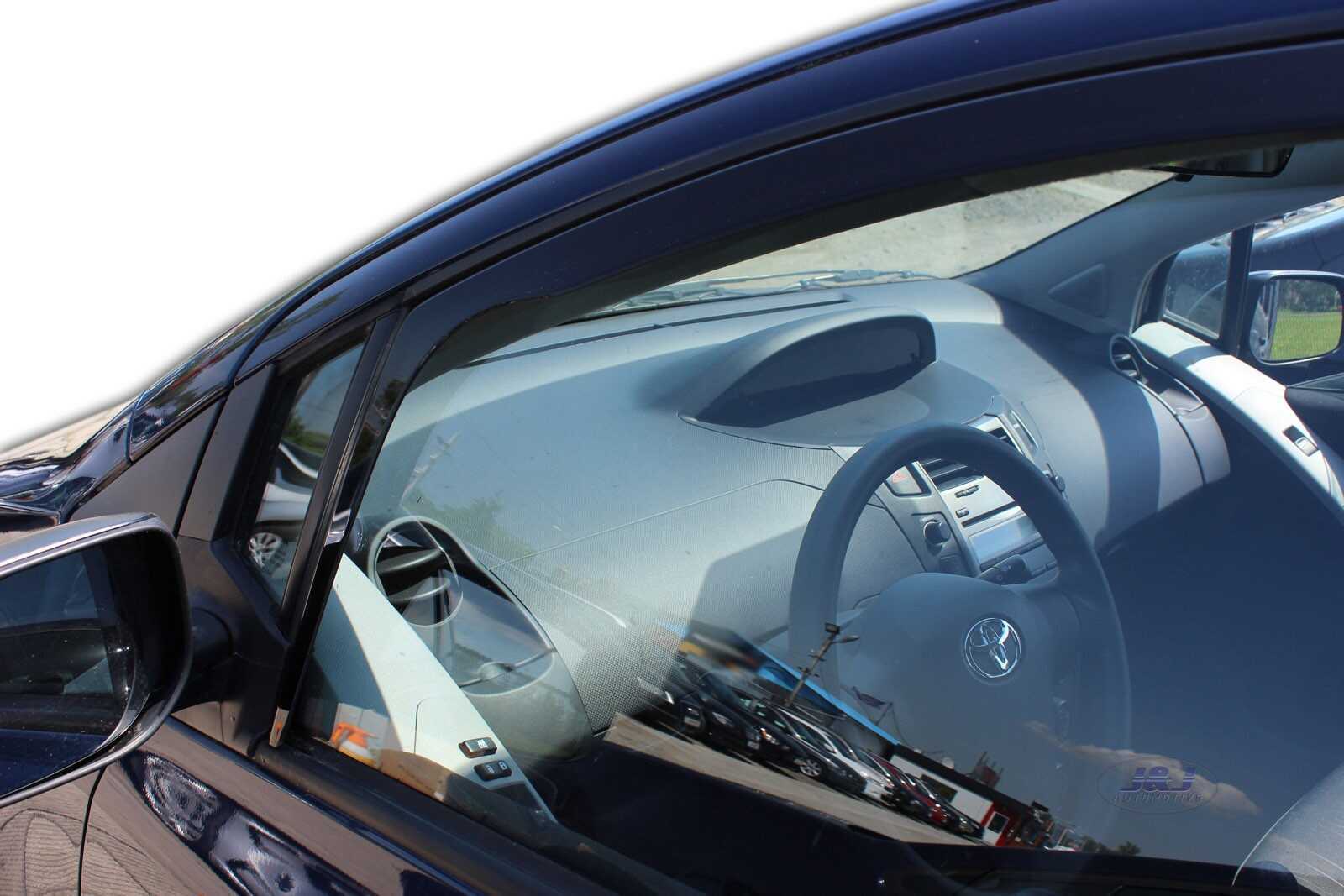 Wind deflectors fits TOYOTA YARIS 5 door 20052011 4pc set TINTED HEKO