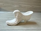 Fenton Glass Shoe White Milkglass Hobnail Vintage with Cat Head