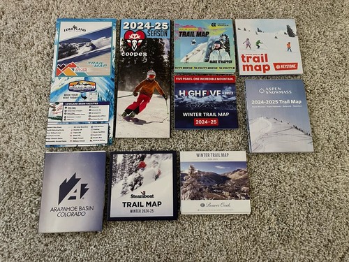 Breckenridge Aspen Keystone Beaver Creek Steamboat Ski Resort trail map NEW - 第 1/8 張圖片