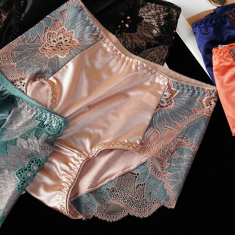 Pack Of 5 Lady Womens Sexy Satin Panties Briefs Nylon Lingeries Sheer pack-of-5-lady-womens-sexy-satin-panties-briefs-nylon-lingeries-sheer