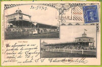 aa5490 - CHILE - Vintage Postcard - Santiago - 1907