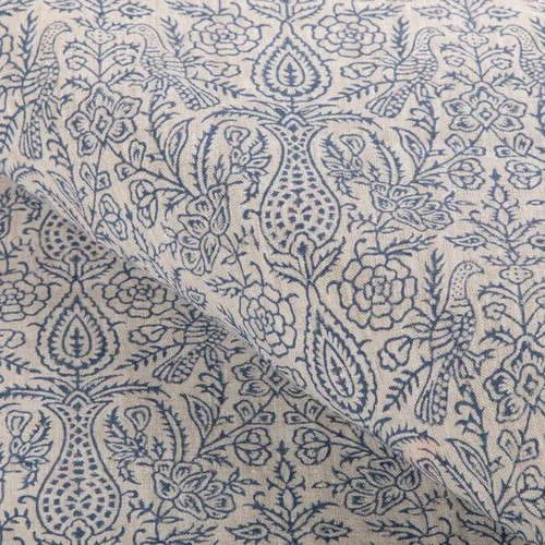 GP J Baker Botanical Bird Print Fabric Haven Handblock Indigo 1.10 yd 2023101.50 - 第 1/3 張圖片
