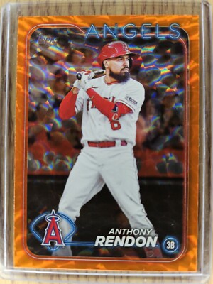 Anthony Rendon Orange Foil 2024 Topps Series 2 #454 Angels 232/299
