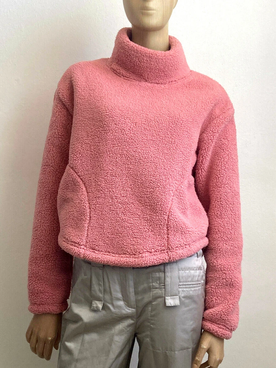 Pink cowl outlet neck sweatshirt