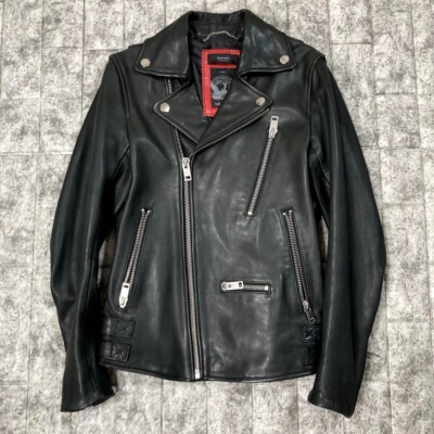 DIESEL x TIMELESS COLLECTION Lamb Leather Double Rider Jacket