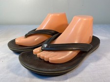 CROCS Crocband Flip Flop Sandals Men's Brown Slip On - M8 W10