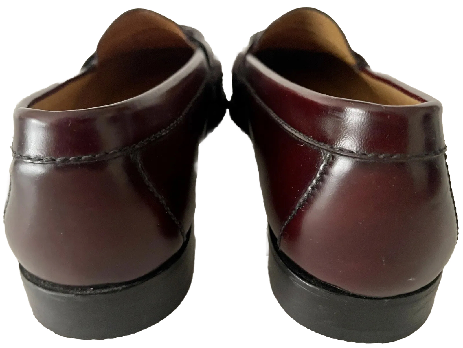 COLE HAAN CORDOVAN MAROON MERLOT LEATHER KILTIE TASSEL LOAFERS MEN'S SIZE 10 D image 5