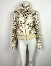 Vtg Roberto Cavalli Class Printed Jacket S 40