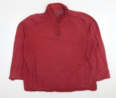 North Coast Damen Pullover Sweatshirt rot Baumwolle Größe 2XL Pulli