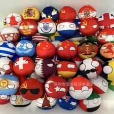 10cm Country Ball Plush Toys Polandball Pendant Country Balls Decor Stuffed Doll