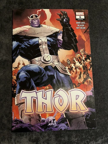 Thor 6, 2nd print Thanos cover, high grade ready to slab. 
