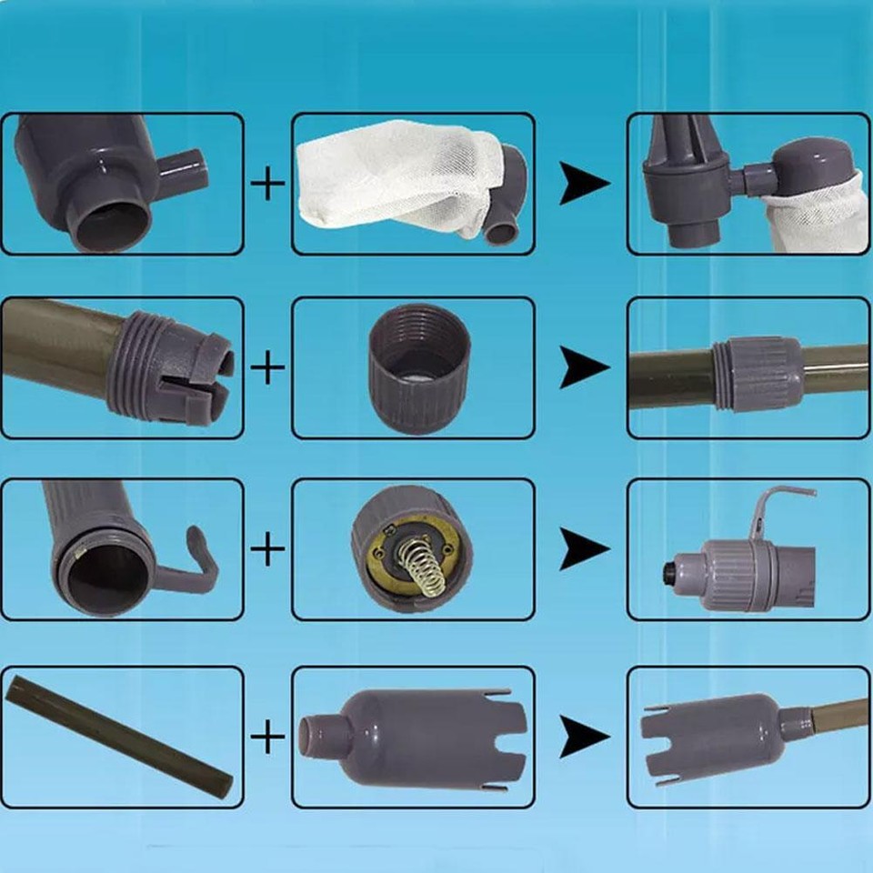 Electric Fish Tank Aquarium Vacuum Gravel Cleaner Hover Siphon Pump