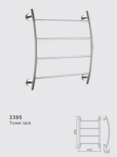 Chrome Towel Rail Bathroom Towel Racks