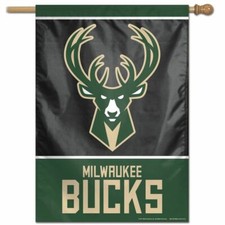 MILWAUKEE BUCKS  1 Official NBA 28x40 Outdoor House Flag Banner  New 