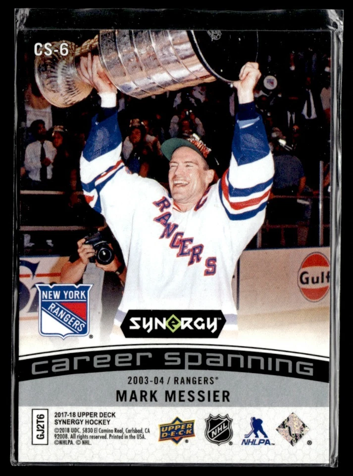 2017-18 Upper Deck Synergy Career Spanning Mark Messier #CS-6 - Image 2 of 2