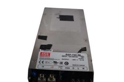 MEAN WELL RSP-750-48 Power Supply,AC-DC,48V@15.7A, 12VDC@0.1A,100-264V In,Enclos