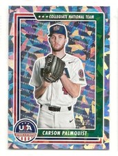 2022 Panini  USA Stars and Stripes Carson Palmquist Cracked Ice #24 SN 03/23 