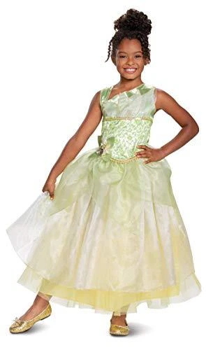 Disfraz de princesa Tiana de lujo para niña Disney, verde Foto 2 de 3