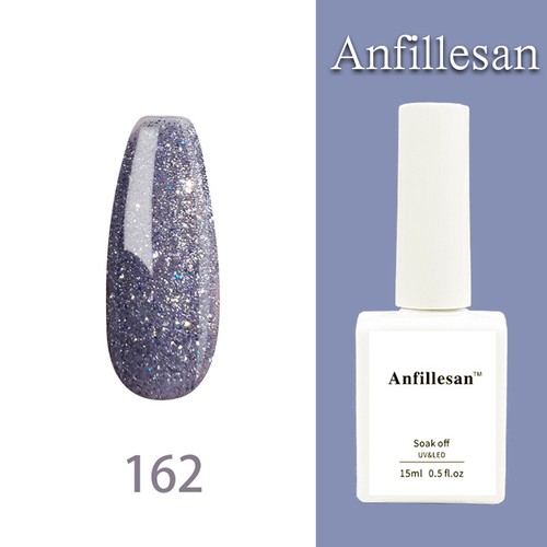 Anfillesan 15ML Gel Nail Polish Summer Nail Soak Off LED UV Gel Top/Base Coat - Picture 197 of 203