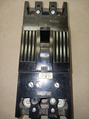 GE 200 AMP CIRCUIT BREAKER 2 POLE 600 VAC / 250 VDC