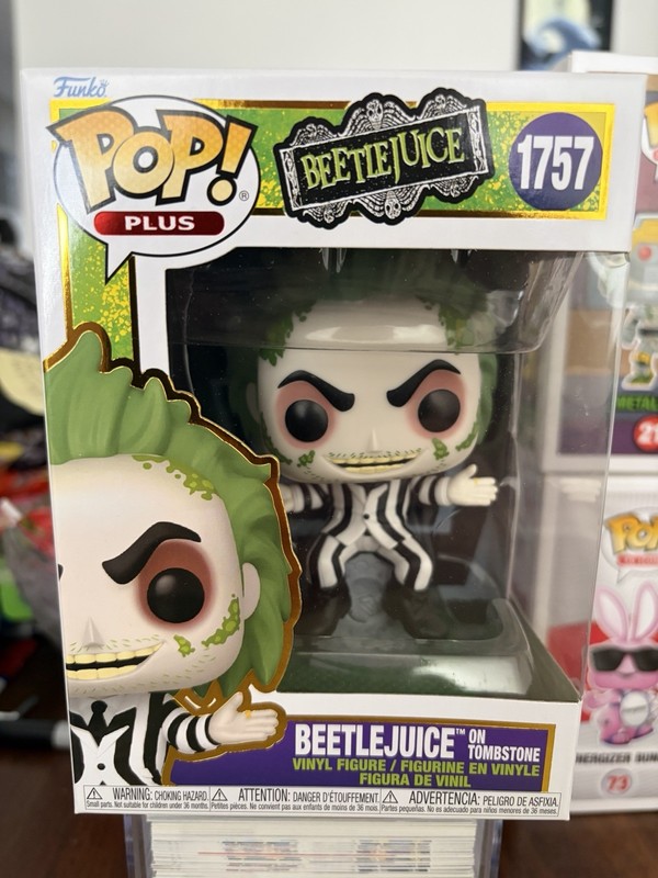 Funko Pop! Plus: Beetlejuice - Beetlejuice on Tombstone #1757 MIB