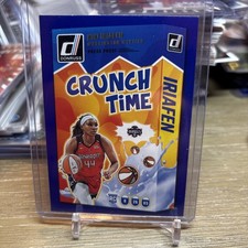2025 Panini Donruss WNBA - Crunch Time Kiki Iriafen #20 Press Proof BLUE (RC)
