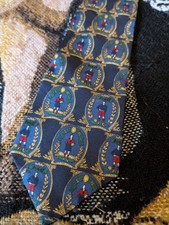 Vintage Tommy Hilfiger Rugby Neck Tie Italian Silk USA Made 4"