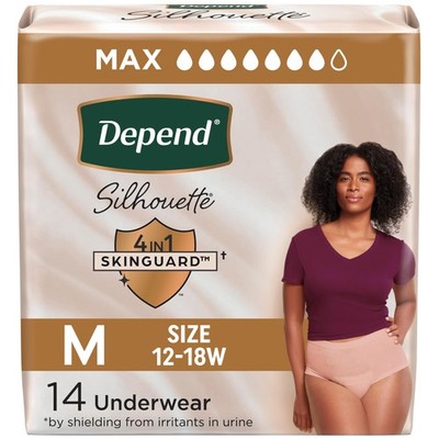 Silhouette Adult Diapers, Incontinence & Postpartum Bladder Leak Underwear fo...