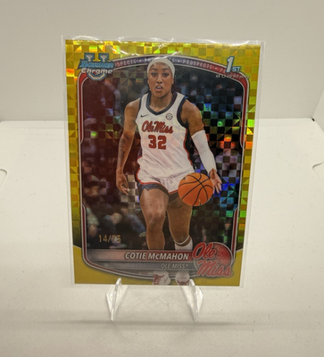 #ad #ad Topps 2024 25 Bowman Chrome U Cotie McMahon BCP 30 1st Bowman Gold 75 $3.00