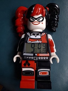 LEGO The Batman movie Harley Quinn Alarm clock tested and fully working. Ex