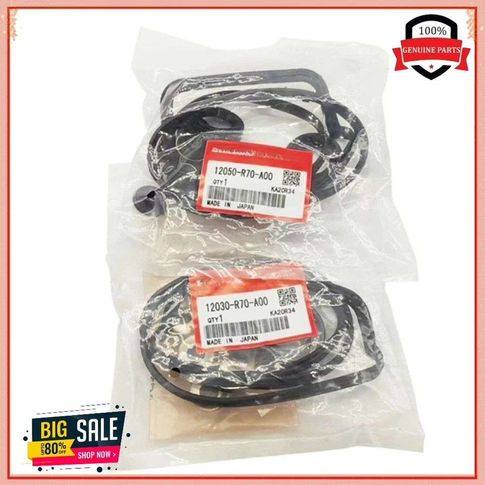 Juego de juntas de cubierta de válvula delanteras/traseras originales Honda Acura 08-17 PILOT MDX V6 NUEVO Foto 3 de 4