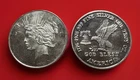 1 oz silver rounds lot of 2 #600BBC