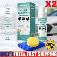 No  Rinse Nano Foam Spray Car Interior Deep Cleaner Dirt Stain Remover Auto Care