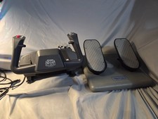 CH Products Flight Sim Yoke USB + Pro Pedals Rudder Set PC Bundle FSY211U PPU995