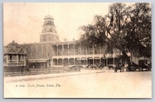 Ocala House Hotel Ocala Florida FL Street View Rotograph c1905 Postcard