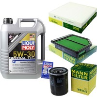 Mann Inspektionspaket 5L Liqui Moly Special Tec 5W-30 FüR Honda Civic Vhatchback