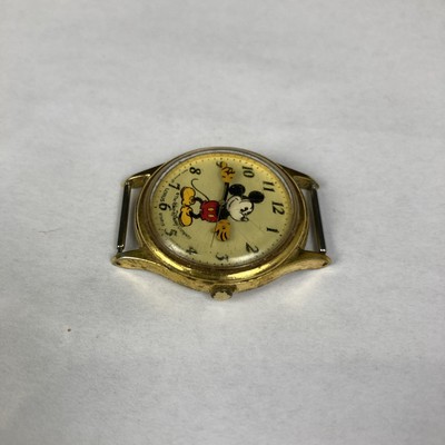 Vintage DISNEY LORUS V515-6000 Gold Mickey Mouse Watch New Battery VINTAGE Disney/ Lorus Disney Mickey Mouse Wrist Watch (V515  main image 4