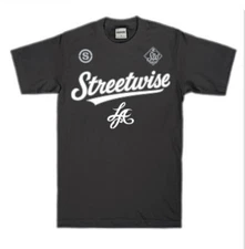 streetwise On The Field Graphic T-Shirt Black & Royal M-5XL