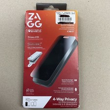 Zagg - I Phone 6.3 2025 - 4 Way Privacy - Tempered Glass Screen Protector